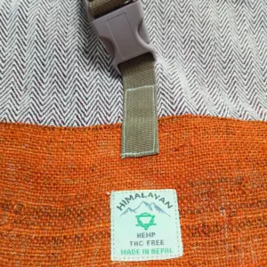 Hemp Trekking Rolling Backpack – Sunset Orange | www.artisangoods.co.uk 3