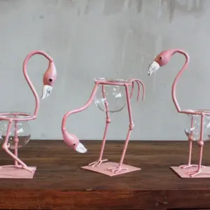 Hydroponic Home Décor – Pink Metal Flamingo Des 1 | www.artisangoods.co.uk 4
