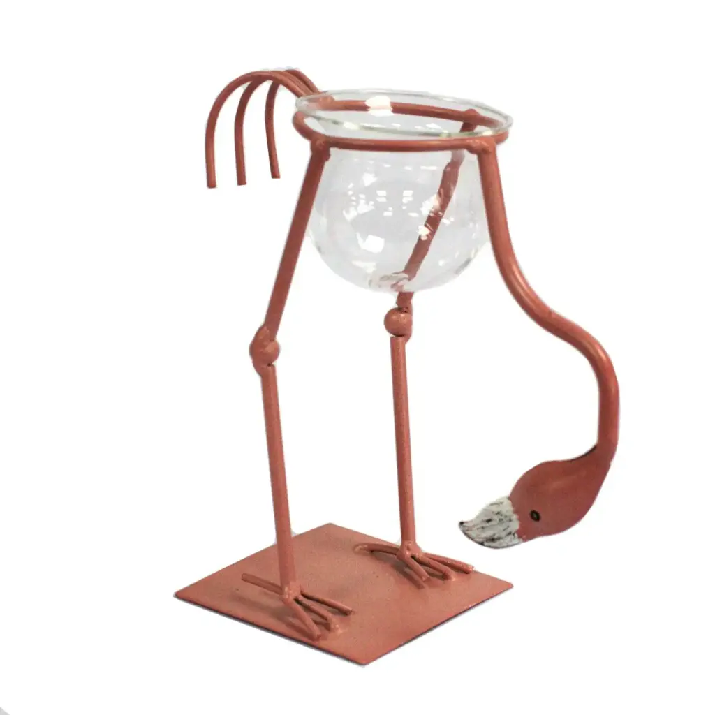 Hydroponic Home Décor – Pink Metal Flamingo Des 3 | www.artisangoods.co.uk 4