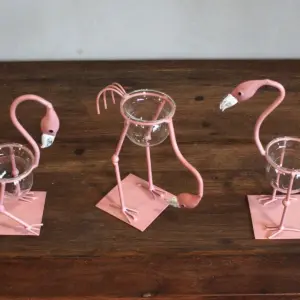 Hydroponic Home Décor – Pink Metal Flamingo Des 1 | www.artisangoods.co.uk 3
