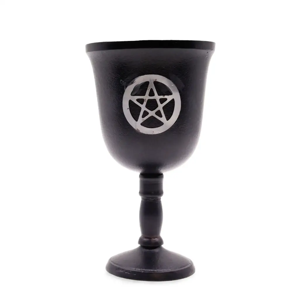 Iron Ritual Goblet – Pentagon – 20x11cm | www.artisangoods.co.uk