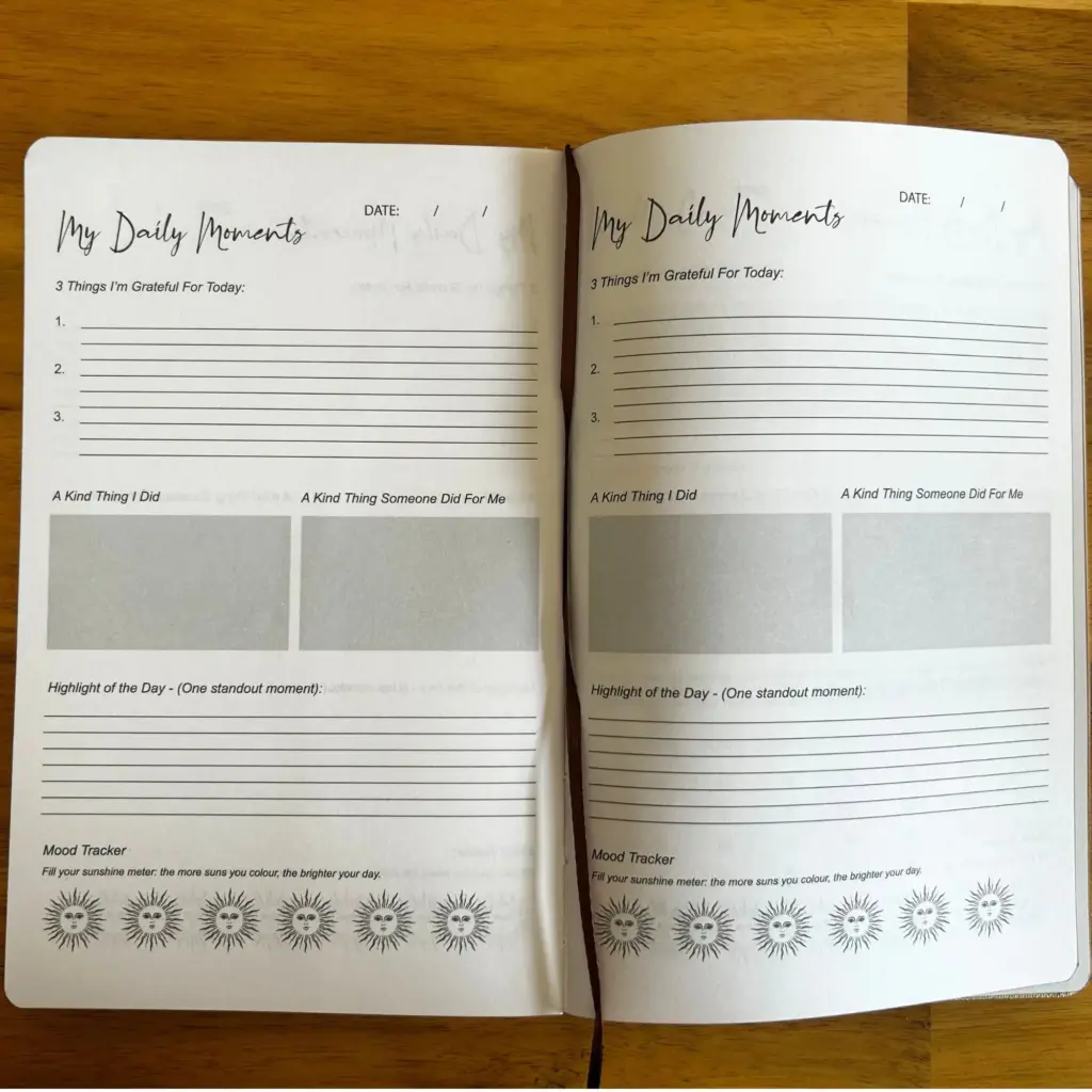Ivory Gratitude Journal with Gold Lining – 120 pages – My Days are Full of Sun | www.artisangoods.co.uk 5