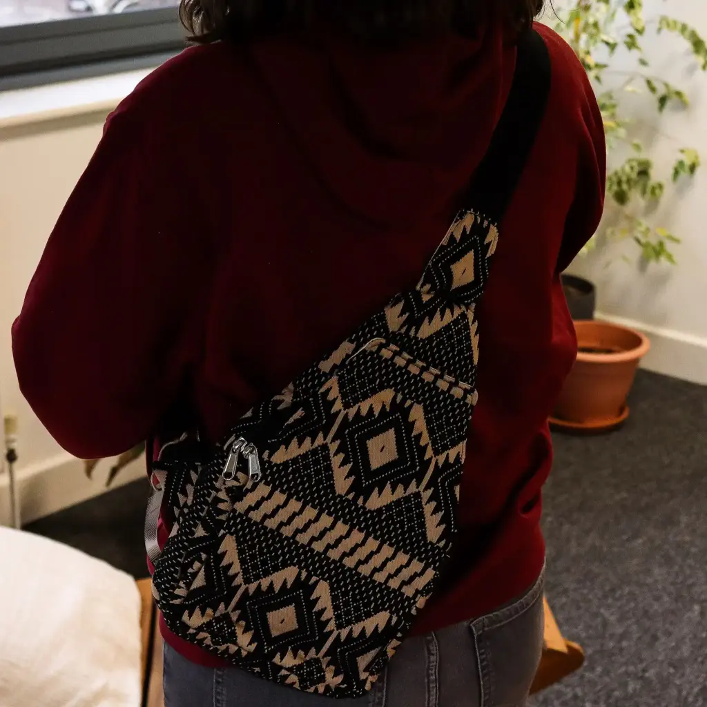 Jacquard Natural Bags – Desert Loom – Cross Bag | www.artisangoods.co.uk 4