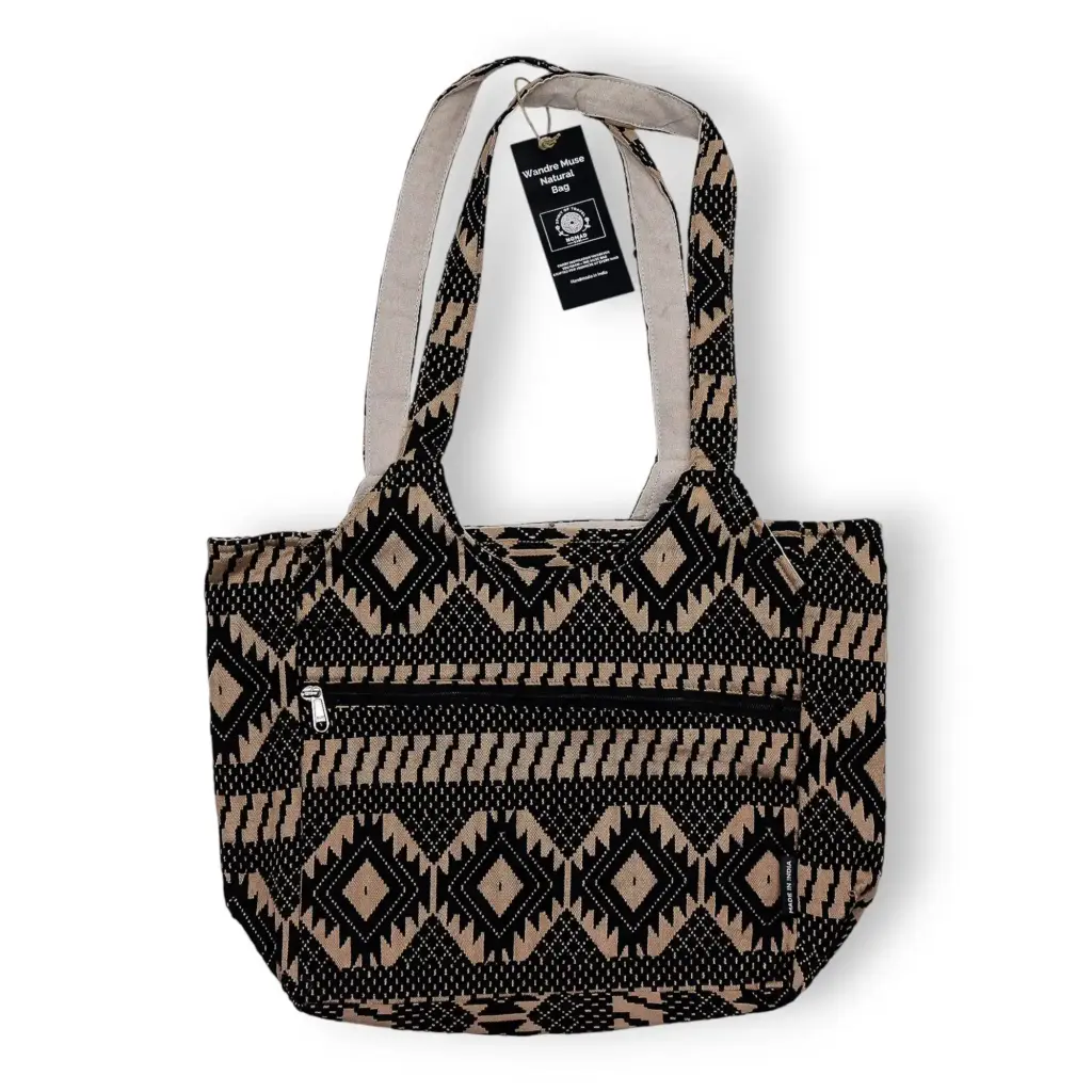 Jacquard Natural Bags – Desert Loom – Wander Muse Bag | www.artisangoods.co.uk 3