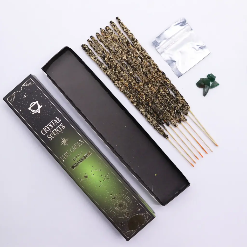Jade Crystal Scents Smudge Incense – Spicy | www.artisangoods.co.uk