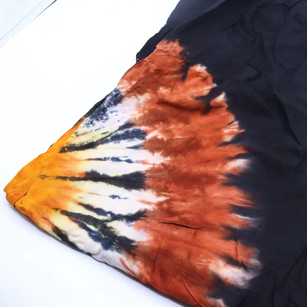 Japanese Style Lounge Pants – Black Chocolate & Orange – L | www.artisangoods.co.uk 2
