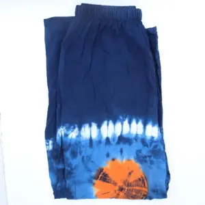 Japanese Style Lounge Pants – Teal & Orange – M | www.artisangoods.co.uk 3