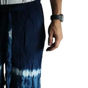Japanese Style Lounge Pants – Teal & Orange – M | www.artisangoods.co.uk 2