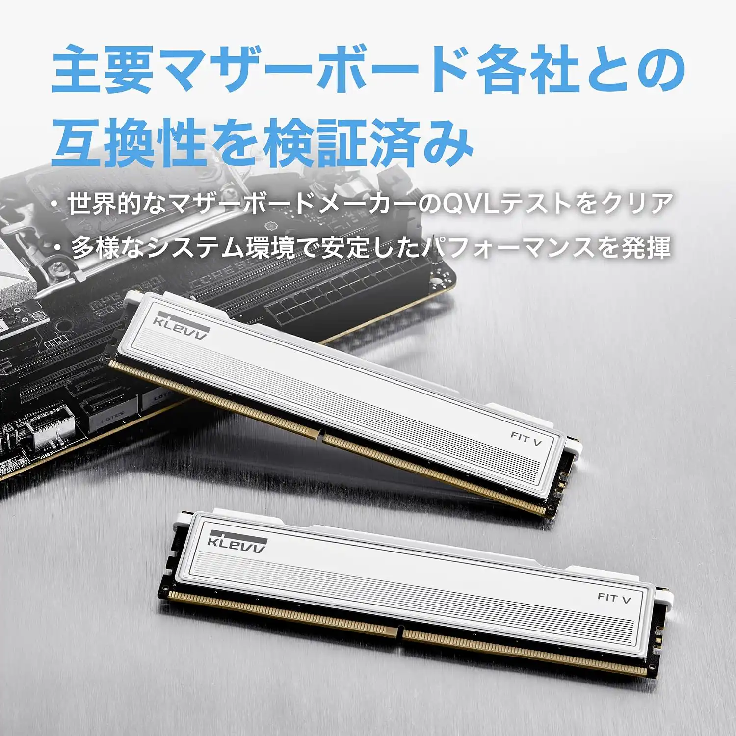 KLEVV FIT V DDR5 32 GB (2x 16 GB) 6000MHz CL28 Gaming Memory RAM