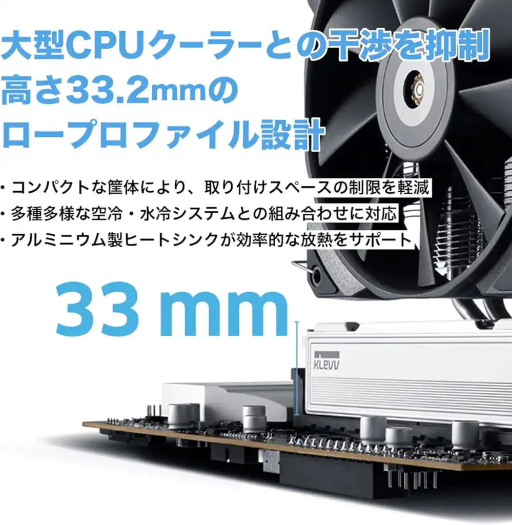 KLEVV FIT V DDR5 32 GB (2x 16 GB) 6000MHz CL28 Gaming Memory RAM