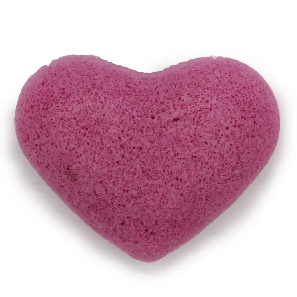 Konjac Heart Sponge – Lavender | www.artisangoods.co.uk