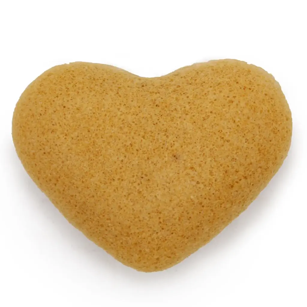 Konjac Heart Sponge – Peach | www.artisangoods.co.uk