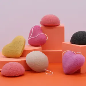 Konjac Heart Sponge – Rose | www.artisangoods.co.uk 4