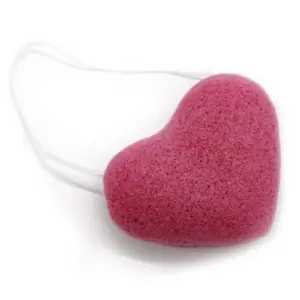 Konjac Heart Sponge – Rose | www.artisangoods.co.uk 2