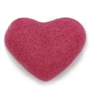 Konjac Heart Sponge – Rose | www.artisangoods.co.uk 1