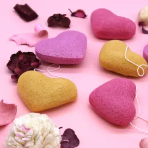 Konjac Heart Sponge – Rose | www.artisangoods.co.uk 6