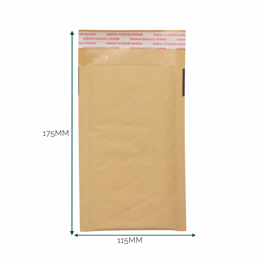 Kraft Padded Bubble Envelope (115×175+40mm) | www.artisangoods.co.uk Kraft Padded Bubble Envelope (115×175+40mm) | www.artisangoods.co.uk