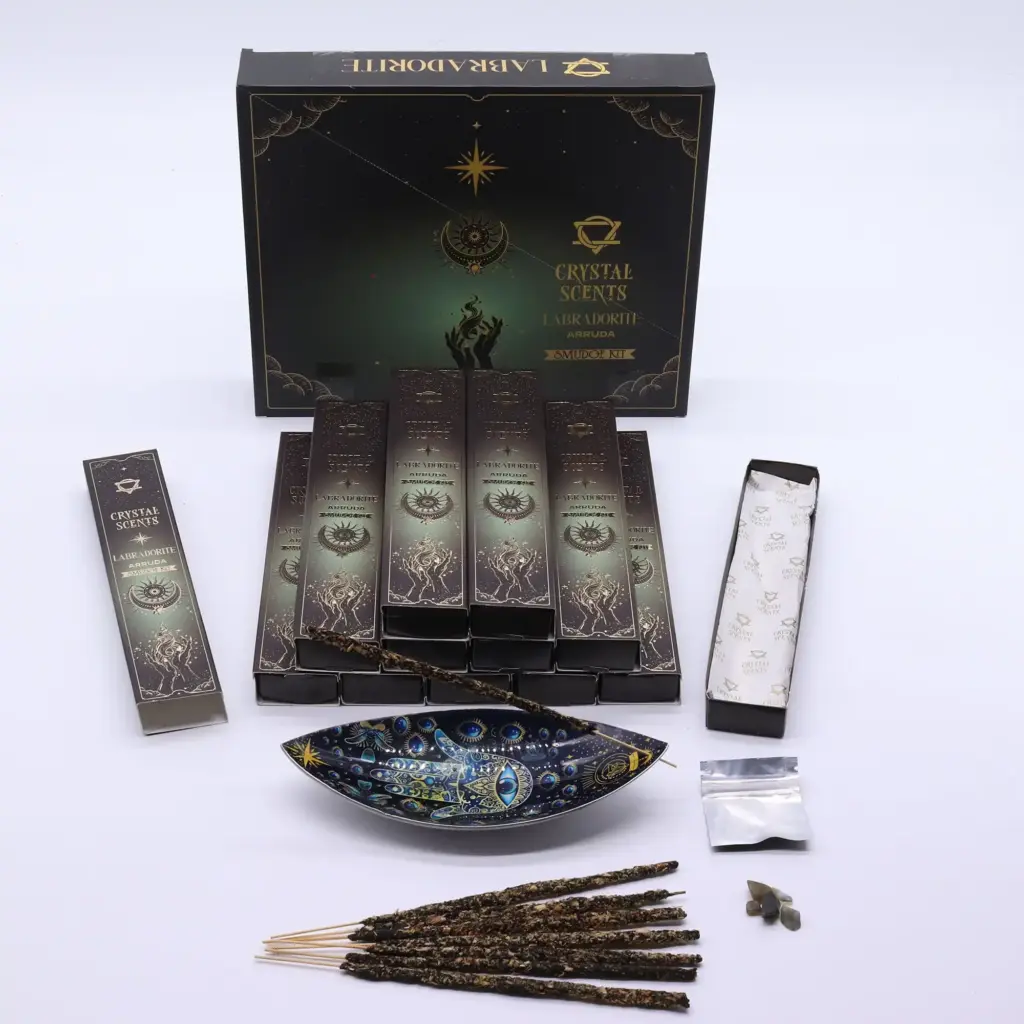 Labradorite Crystal Scents Smudge Incense – Arruda | www.artisangoods.co.uk 3 Labradorite Crystal Scents Smudge Incense – Arruda | www.artisangoods.co.uk 3