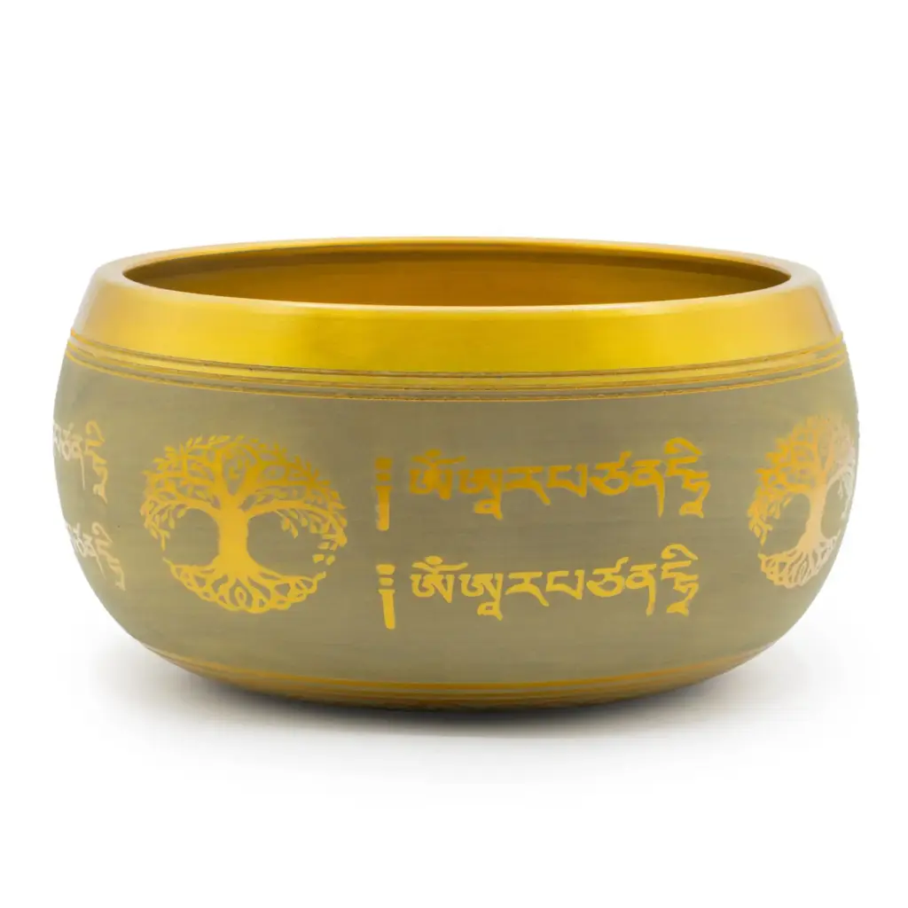 Large Aluminum Singing Bowl – Buddha Tree of Life – Copper Colour (19cm) | www.artisangoods.co.uk 5 Large Aluminum Singing Bowl – Buddha Tree of Life – Copper Colour (19cm) | www.artisangoods.co.uk 5