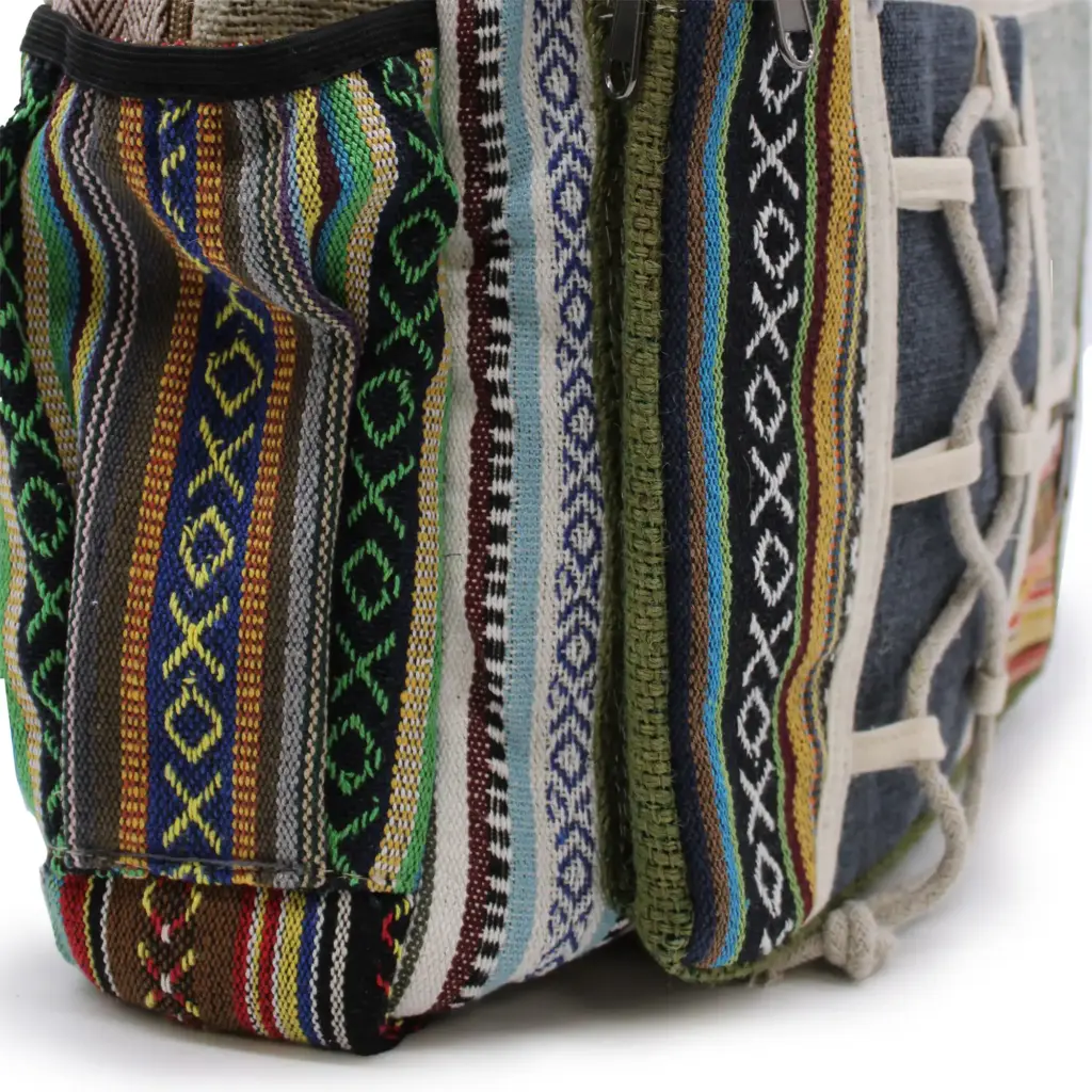 Large Backpack – Rope & Pockets Style | www.artisangoods.co.uk 7