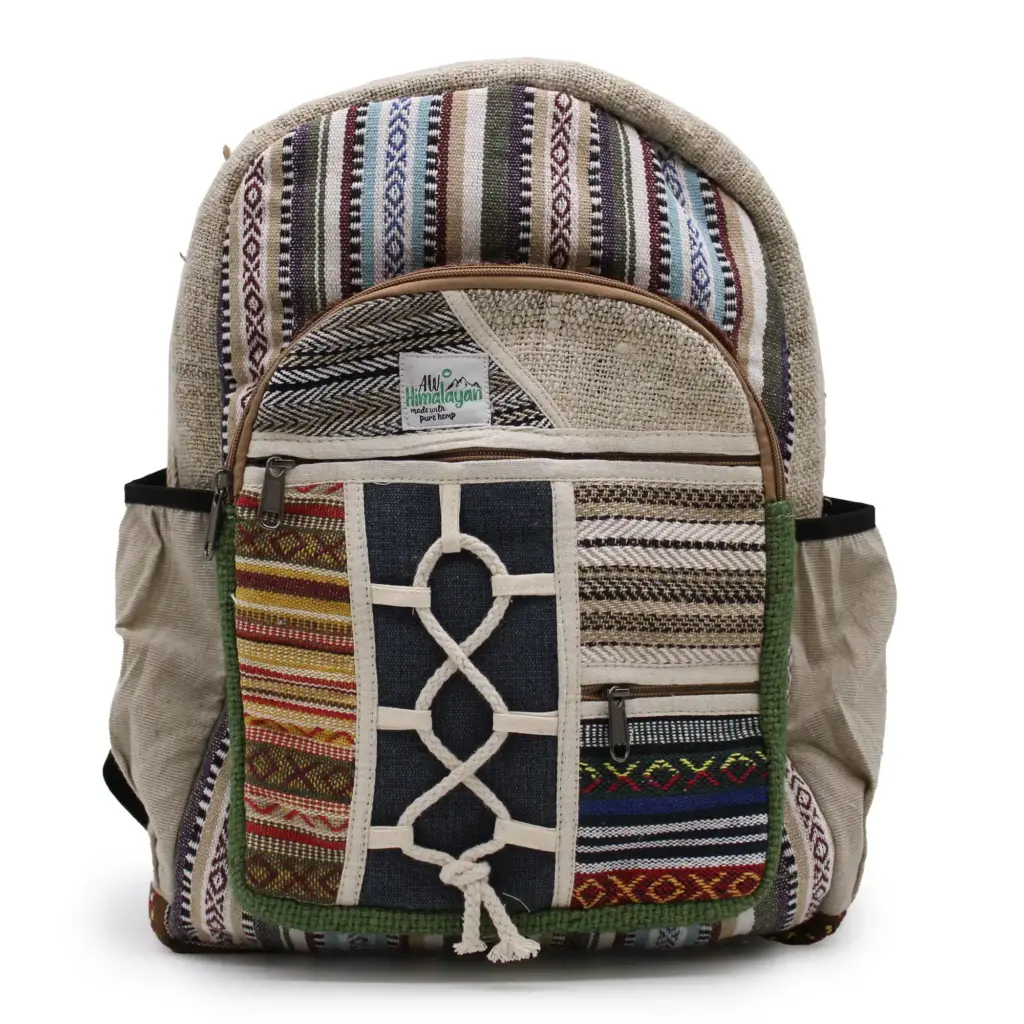 Large Backpack – Rope & Pockets Style | www.artisangoods.co.uk