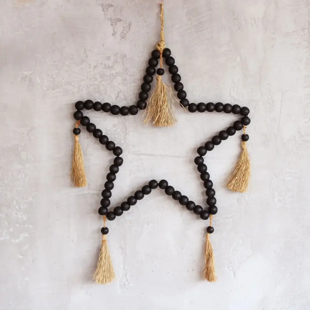 Large Bead Star Mobil 58x38cm | www.artisangoods.co.uk 3