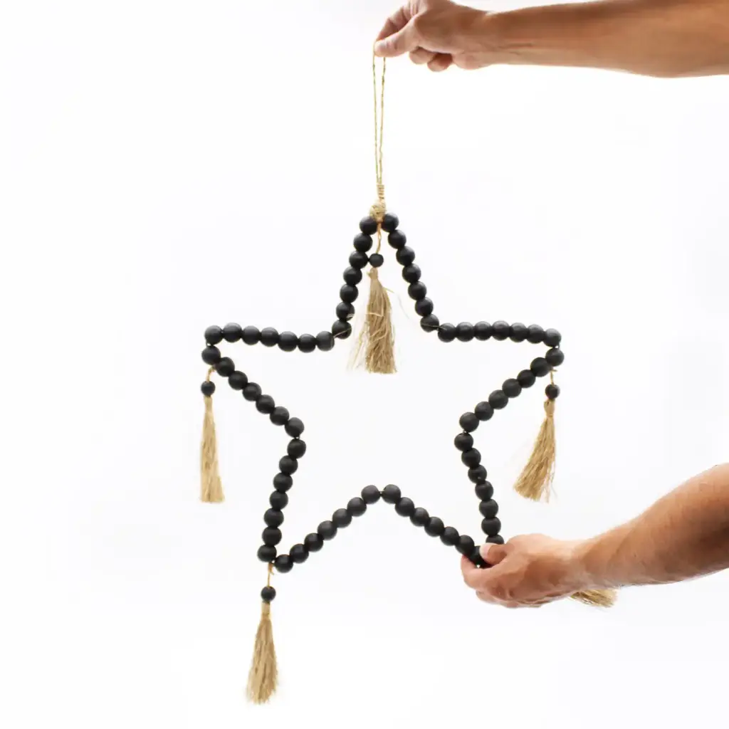 Large Bead Star Mobil 58x38cm | www.artisangoods.co.uk 2