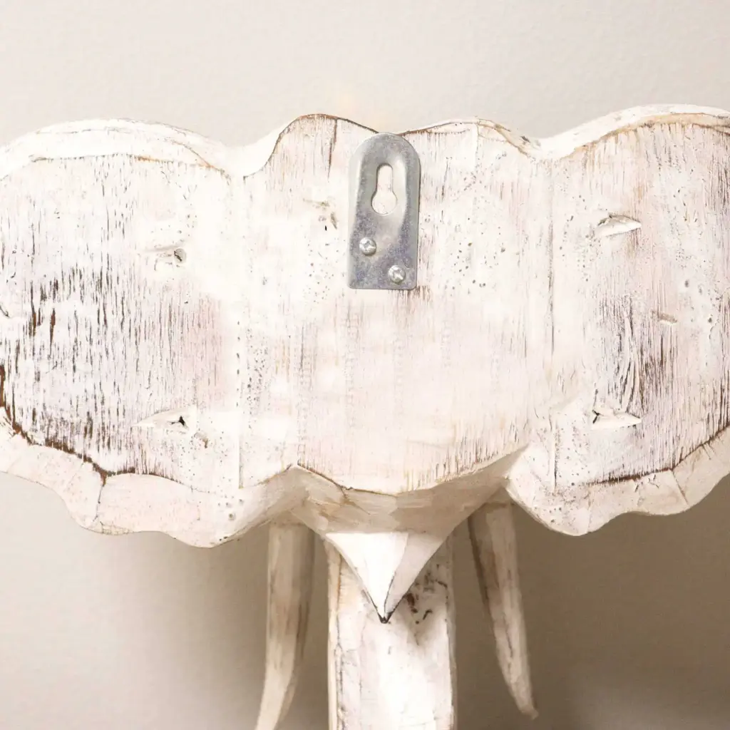Large Elephant Head – Gold & Whitewash | www.artisangoods.co.uk 5
