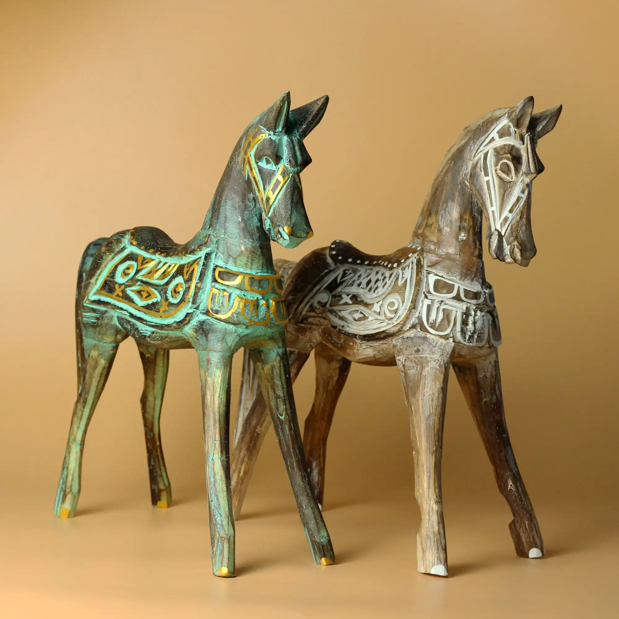 Large Gold & Turquoise Horse 32 cm | www.artisangoods.co.uk 4 Large Gold & Turquoise Horse 32 cm | www.artisangoods.co.uk 3