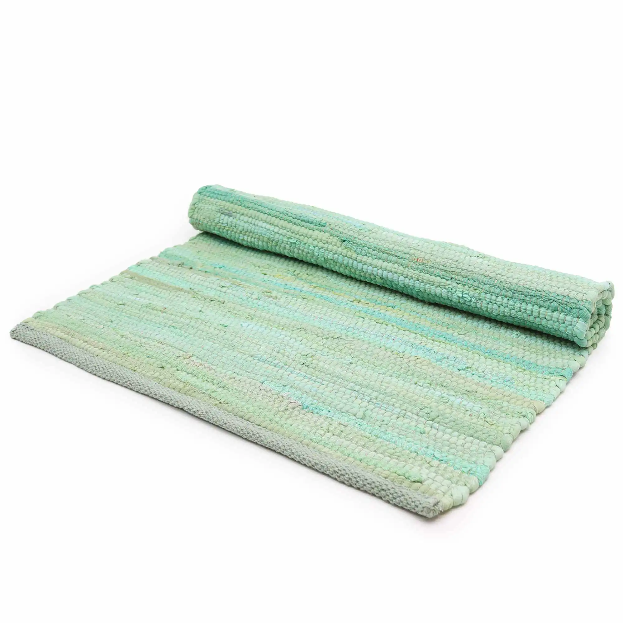 Large Indian Handloom Cotton Rug – Aqua | www.artisangoods.co.uk 2 Large Indian Handloom Cotton Rug – Aqua | www.artisangoods.co.uk
