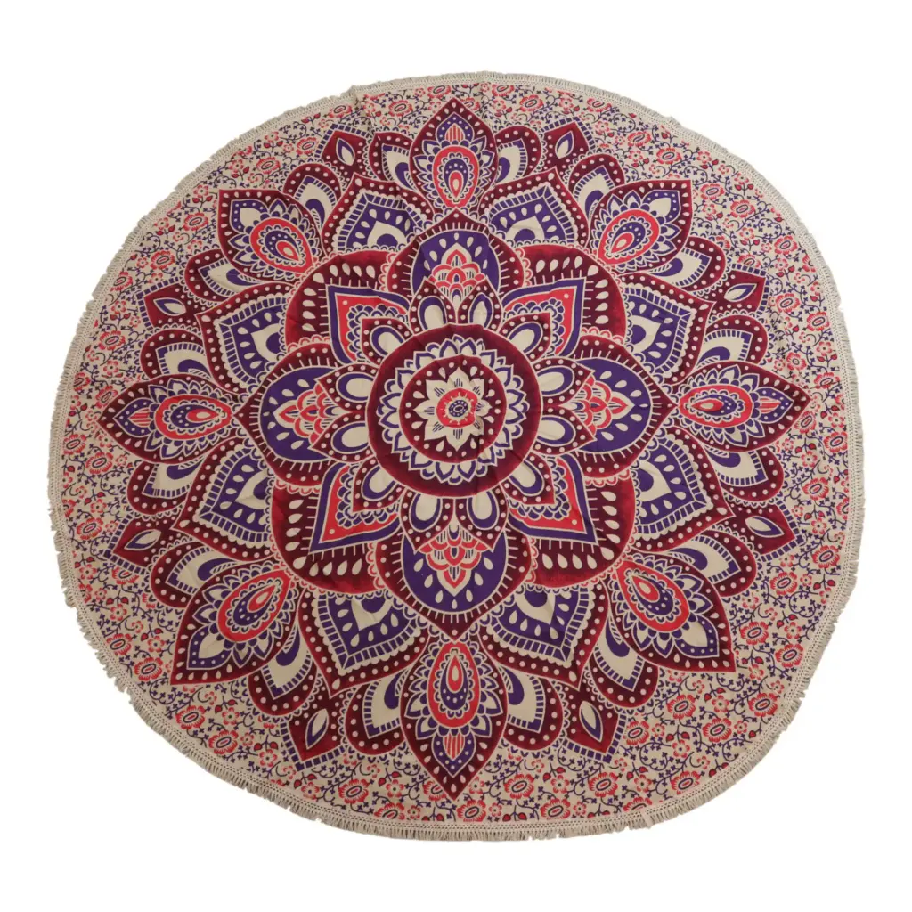 Large Mandala Roundy Art (180cm) – Pink & Purple | www.artisangoods.co.uk 3