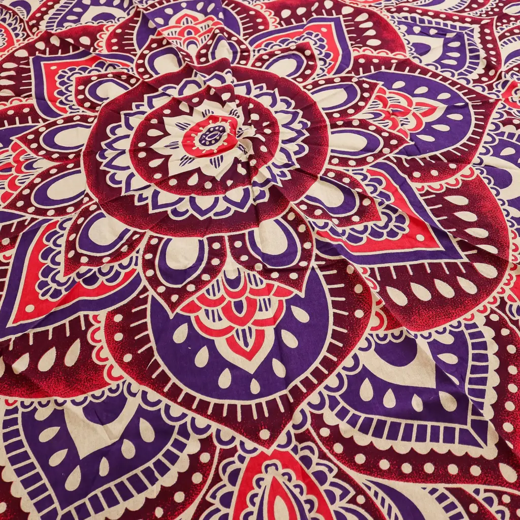 Large Mandala Roundy Art (180cm) – Pink & Purple | www.artisangoods.co.uk 4