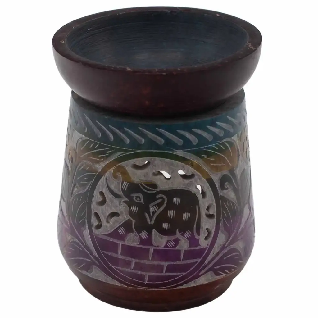 Large Soapstone Oil Burner 13x10cm – Elephant – Five Colours | www.artisangoods.co.uk Large Soapstone Oil Burner 13x10cm – Elephant – Five Colours | www.artisangoods.co.uk