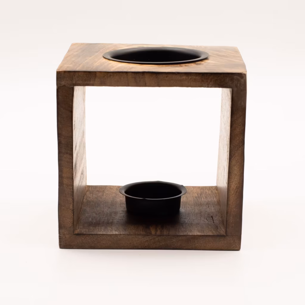 Large Square Mango Wood Oil Burner – Moon Goddess | www.artisangoods.co.uk 4 Large Square Mango Wood Oil Burner – Moon Goddess | www.artisangoods.co.uk 4