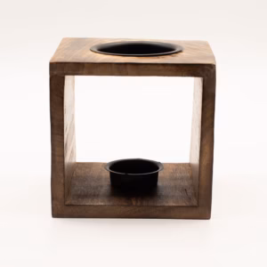 Large Square Mango Wood Oil Burner – Moon Goddess | www.artisangoods.co.uk 4