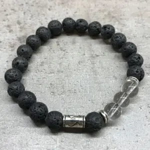 Lava Stone Bracelet – Tribal Rock Quartz | www.artisangoods.co.uk 2
