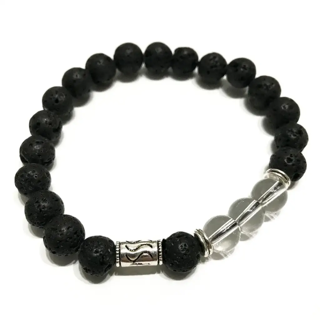 Lava Stone Bracelet – Tribal Rock Quartz | www.artisangoods.co.uk