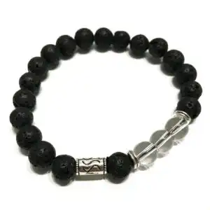 Lava Stone Bracelet – Tribal Rock Quartz | www.artisangoods.co.uk 1