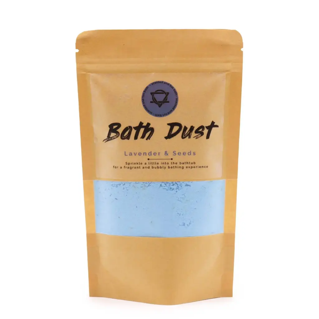 Lavender & Seeds Bath Dust 190g | www.artisangoods.co.uk