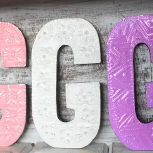 Letter “G” – Assorted Colours – 15cm | www.artisangoods.co.uk 5