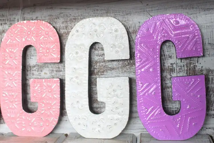 Letter “G” – Assorted Colours – 15cm | www.artisangoods.co.uk 6 Letter “G” – Assorted Colours – 15cm | www.artisangoods.co.uk 5