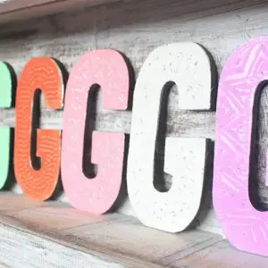 Letter “G” – Assorted Colours – 15cm | www.artisangoods.co.uk 3