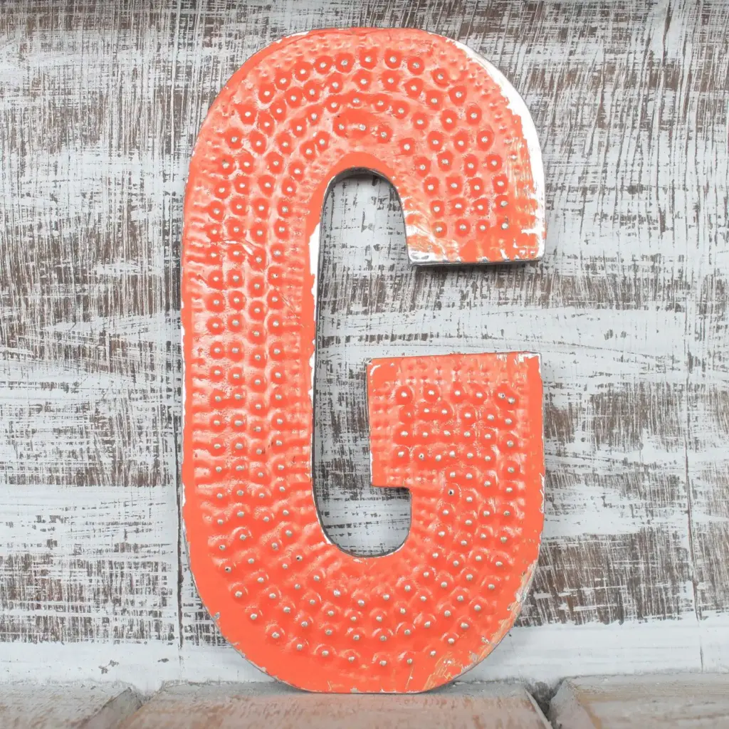 Letter “G” – Assorted Colours – 15cm | www.artisangoods.co.uk Letter “G” – Assorted Colours – 15cm | www.artisangoods.co.uk