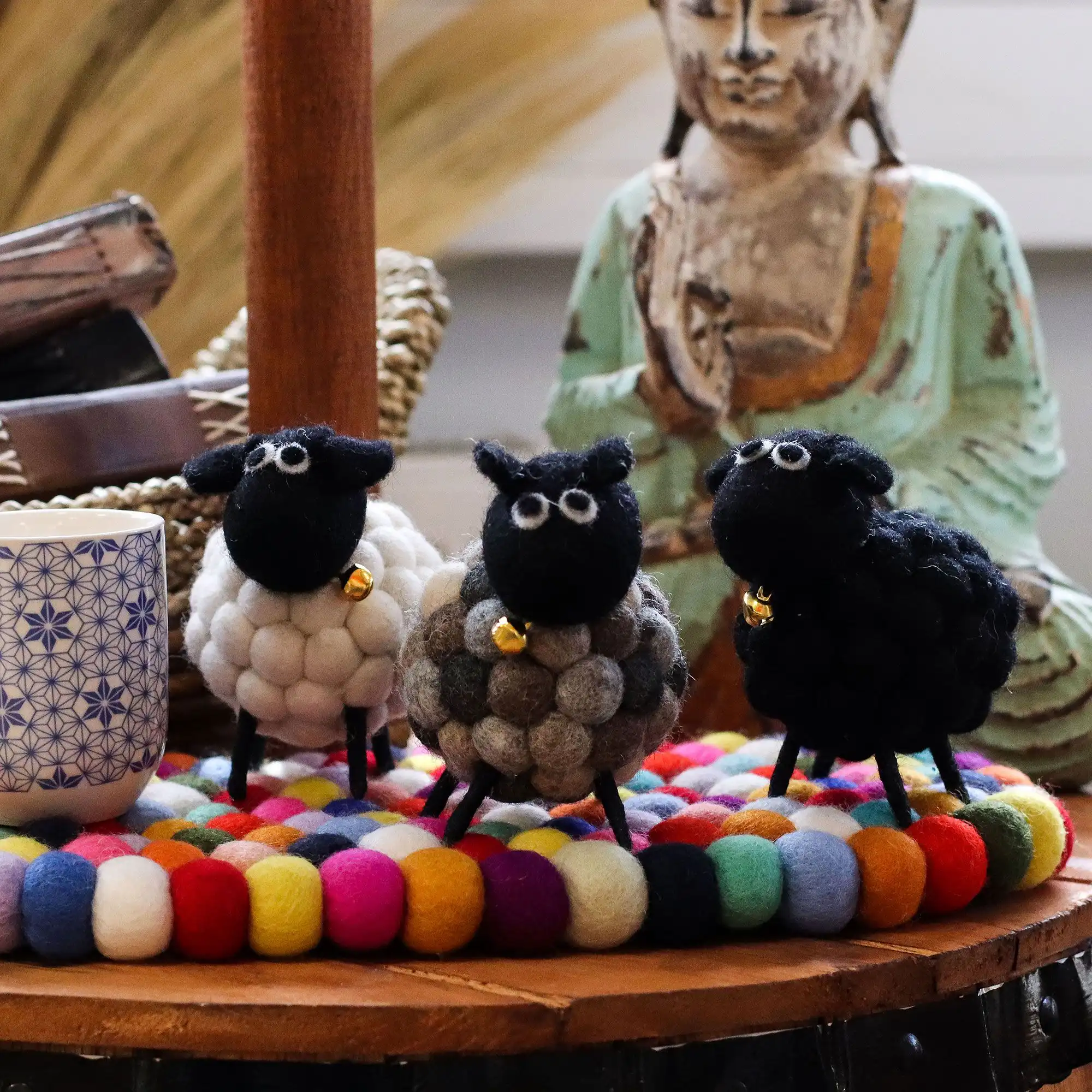 Little Felt Sheep – Black | www.artisangoods.co.uk 5 Little Felt Sheep – Black | www.artisangoods.co.uk 4