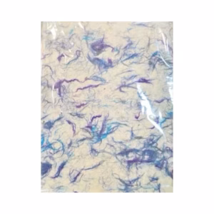 Lokta Craft & Wrapping Paper 51x76cm – Blue Cotton | www.artisangoods.co.uk 3