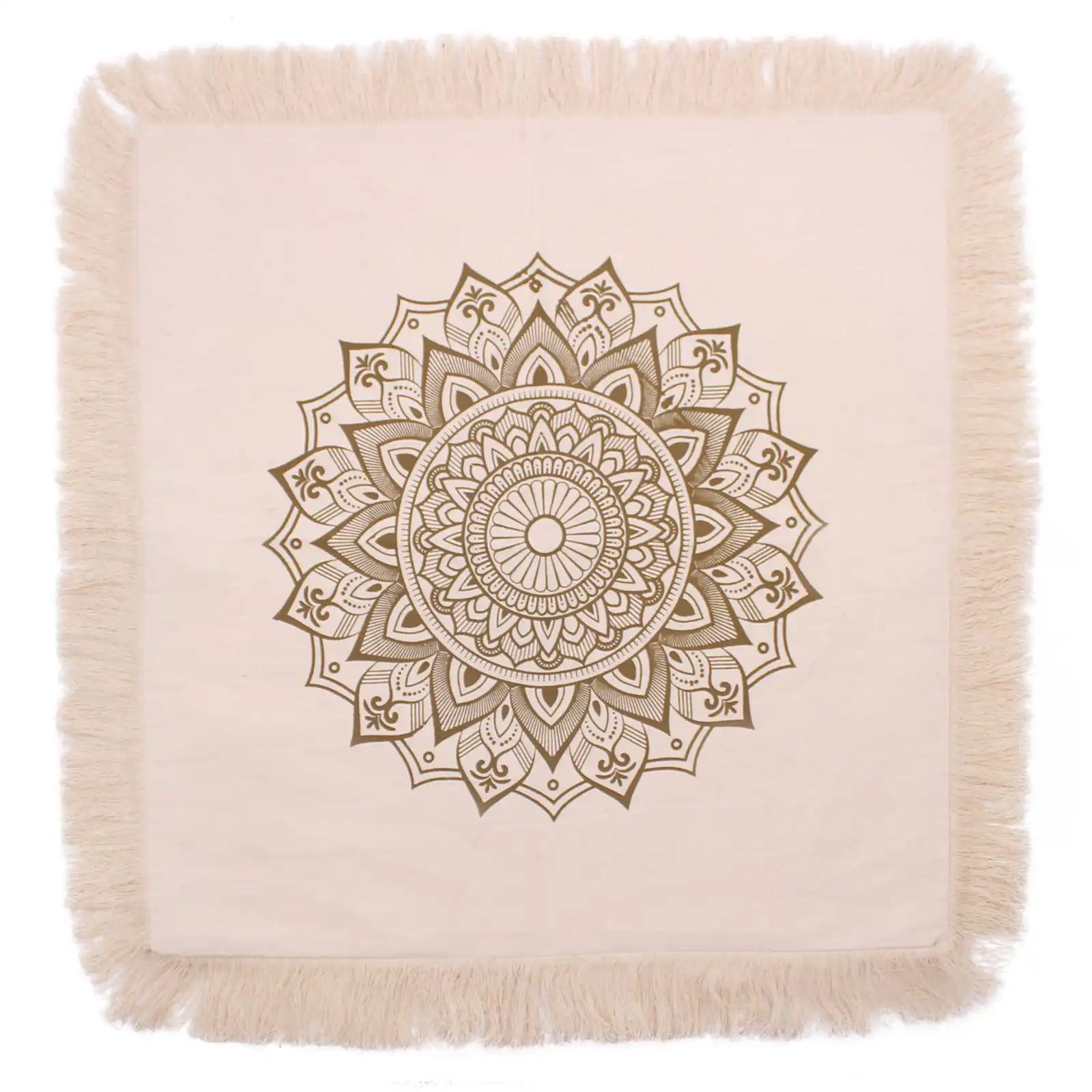 Lotus Mandala Cushion Cover – 60x60cm – bronze | www.artisangoods.co.uk 4 Lotus Mandala Cushion Cover – 60x60cm – bronze | www.artisangoods.co.uk 3