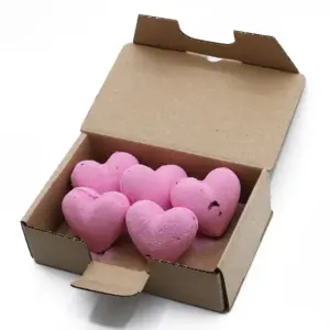 Love Heart Bath Bomb 70g – Ylang & Rose | www.artisangoods.co.uk 6