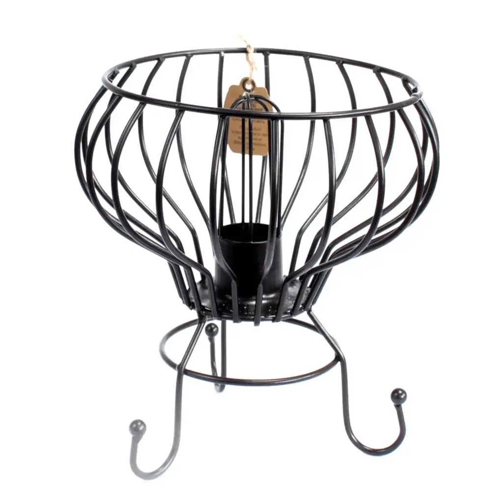 Low Industrial Iron Lamp, Cable and Bulb | www.artisangoods.co.uk