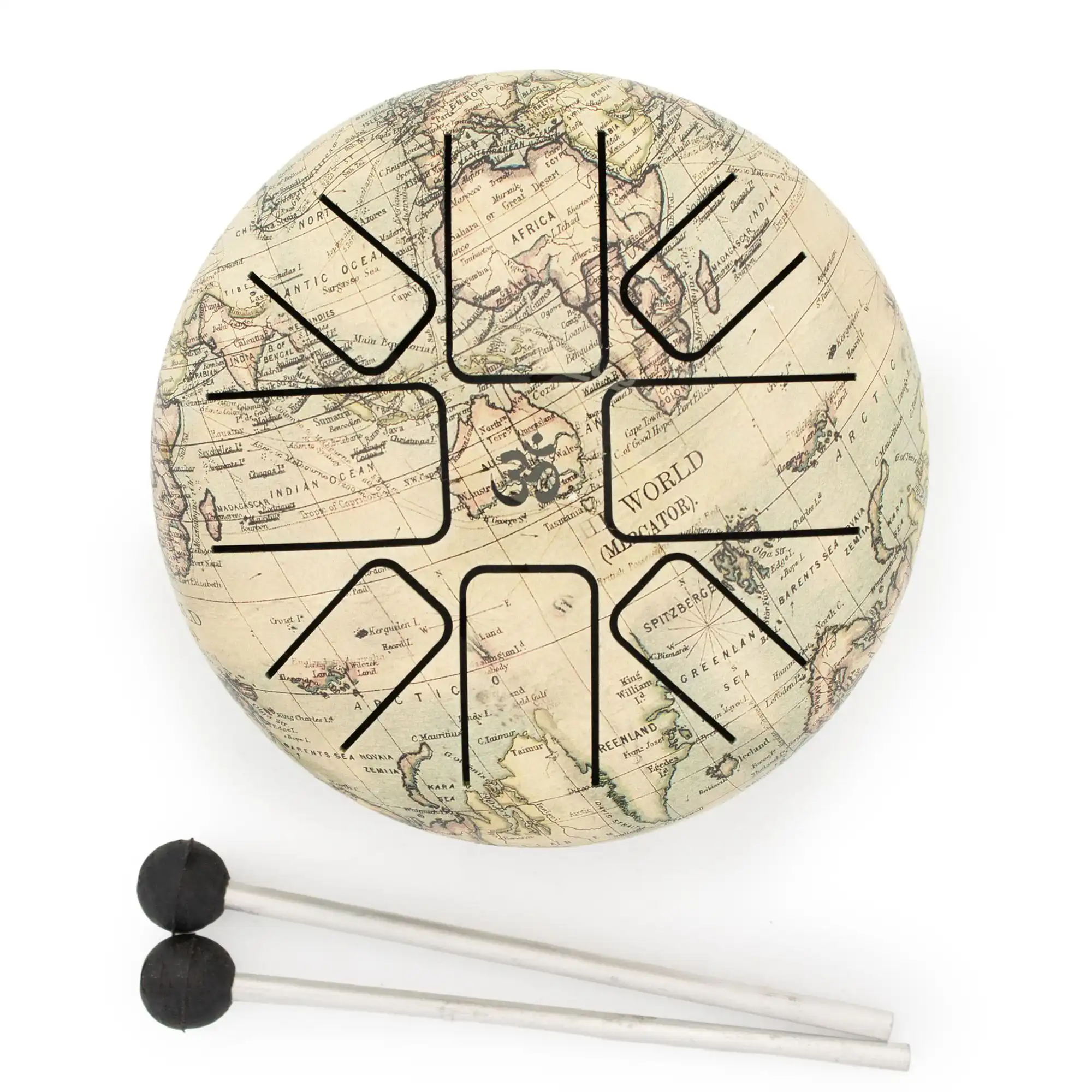 Low Med Hapi Drum Atlas- 14x7cm | www.artisangoods.co.uk 4 Low Med Hapi Drum Atlas- 14x7cm - Image 3