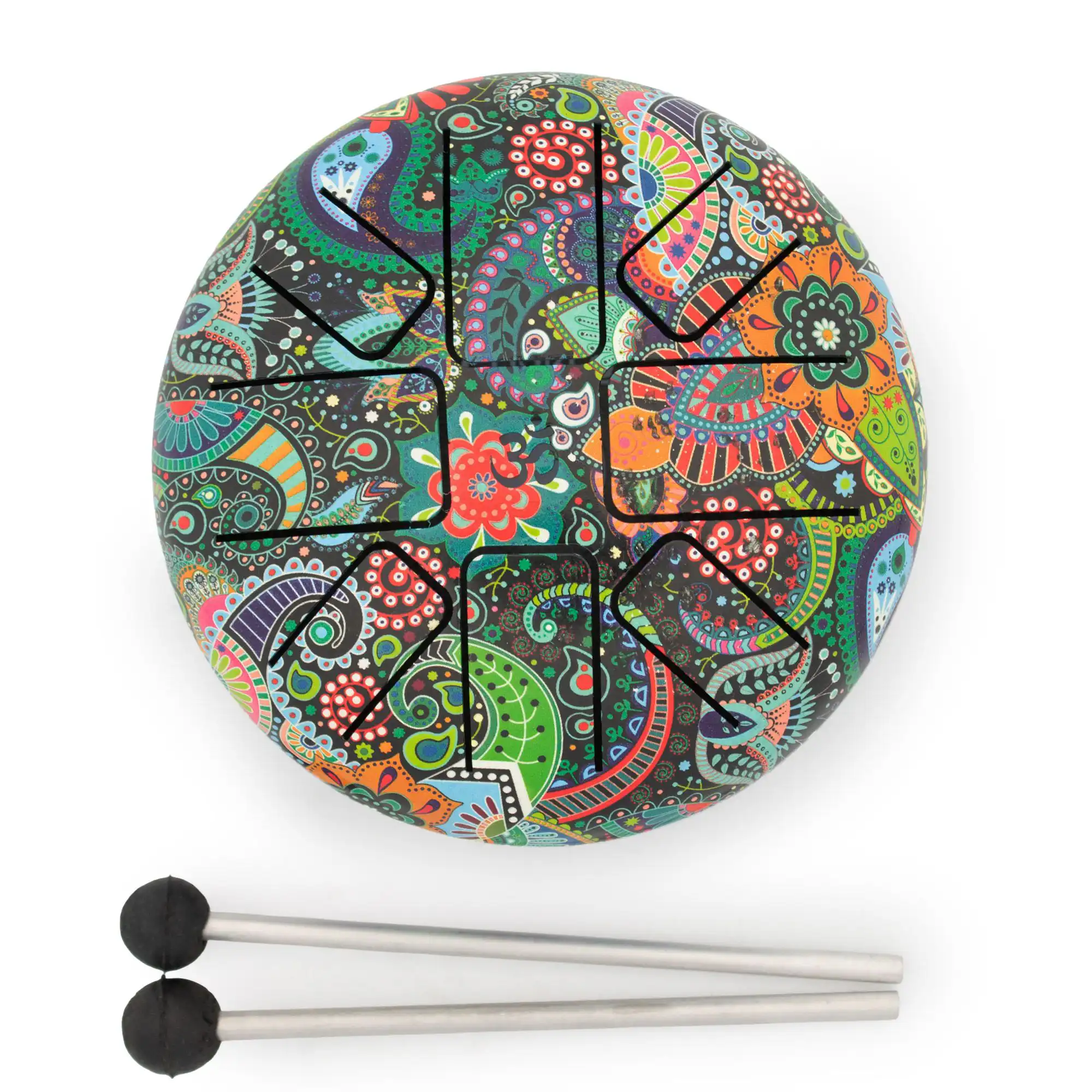 Low Med Hapi Drum Mandela Leaf- 14x7cm | www.artisangoods.co.uk 2 Low Med Hapi Drum Mandela Leaf- 14x7cm